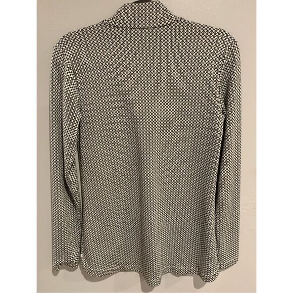 MERRELL Performance Polo-Indira Snap Womens-Blue/White Geometric L/S Medium - Picture 6 of 6